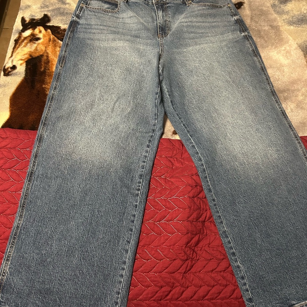 Fashion Nova Light Blue Straight Leg Jeans